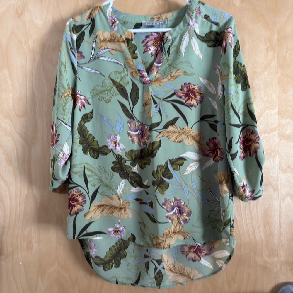 Daniel Rainn Sage Floral Blouse